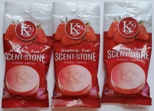 LOT of 3 - K29 KeyStone Scent-Stone Car and Home Air Freshener, Strawberry