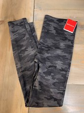 NWT Spanx Look At Me Now Black Gray Camo Seamless Leggings Size S Small