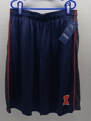 Illinois Fighting Illini NCAA Basketball Shorts Youth XL 16/18  **DEADSTOCK**