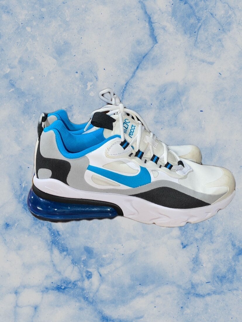 Nike Air Max 270 React GS White Laser blue