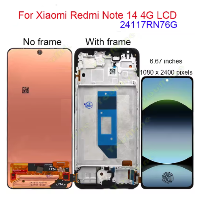 For Xiaomi Redmi Note 14 4G LCD Display Touch Digitizer Assembly