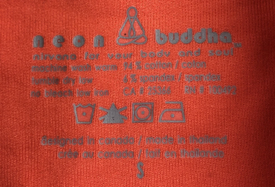 Chaqueta de neón Buda para mujer naranja con cuello de puntada asimétrica talla S  Foto 3 de 4