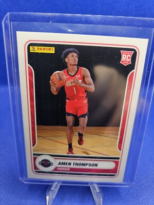 AMEN THOMPSON - 2023-24 Panini NBA Sticker & Card #99 ROOKIE | eBay