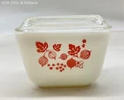 Pyrex Gooseberry Pink Refrigerator Dish 501 1.5 Cup Vintage with Lid