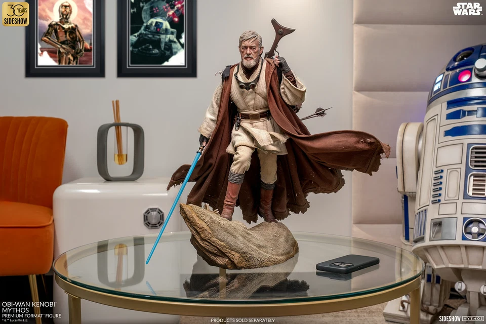Star Wars Obi-Wan Mythos Ewan Mcgregor Alec Guinness Sideshow statue - Image 3 of 4