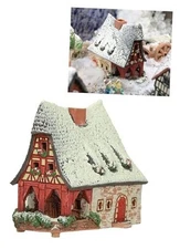 Ceramic Houses Collection - Collectible Handmade Miniature of Fachwerkhaus Old 