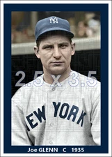 Joe Glenn - 1935 New York Yankees - choose a style - colorized print