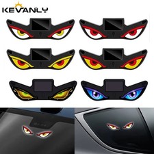 Solar Powered Car Neon Light Wireless Cool DEMON EYE Led Ambient Light Suction
