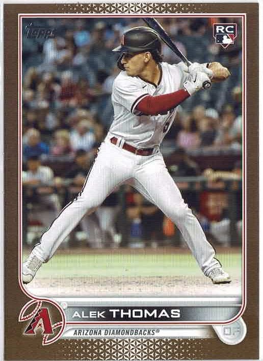 2022 Topps Update Alek Thomas (D-Backs) Gold Parallel /2022 Card No. US212 RC