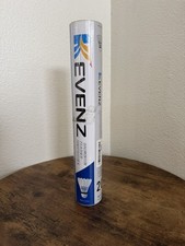 KEVENZ Goose Feather Badminton Shuttlecocks Speed 20 Tournament Birdies 12 Pack