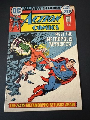 Action Comics 415, Early Metamorpho Backup. Reader Copy, Bronze Age DC 1972