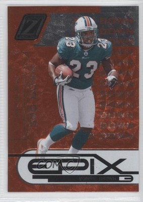 2005 Donruss Zenith Epix 3rd Down Orange /400 Ronnie Brown #E-22 Rookie RC g6w