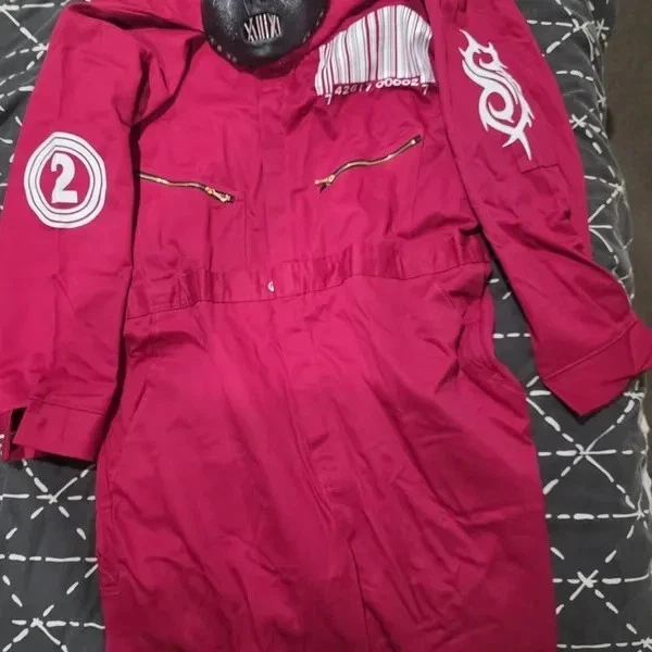 Mono Rojo Slipknot Disfraz Cosplay - Mono Era Iowa con Número Personalizado Foto 3 de 4