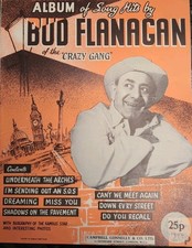 Bud Flanagan Album mit Song Hits Noten Buch & Text mit Fotos