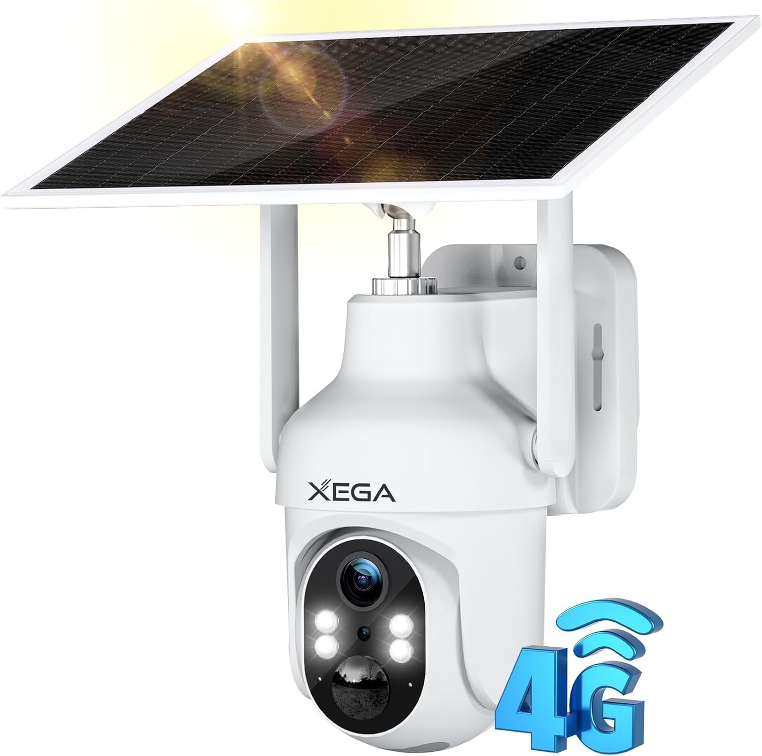 Telecamera 4G LTE Esterno Solare 2K PTZ: Sicurezza Senza WiFi SIM Inclusa