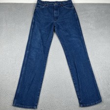 VINTAGE Wrangler Jeans Mens 32x35 Blue Cowboy Cut Western Rodeo Boot USA 13MWZ