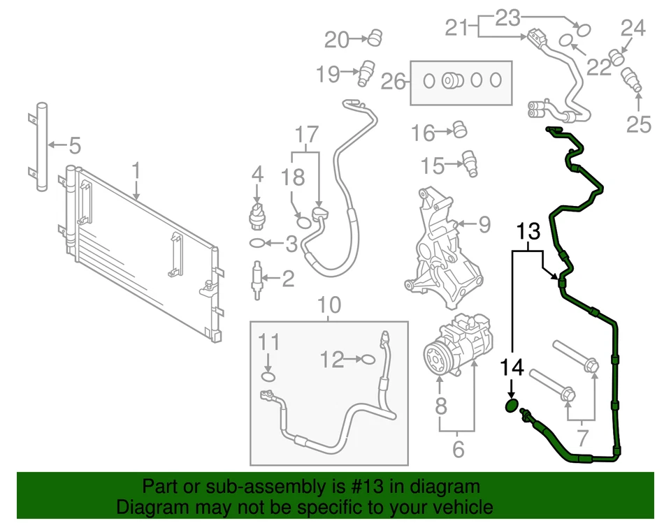 Original Audi Liquid Line 8K0-260-710-Q Foto 2 de 2