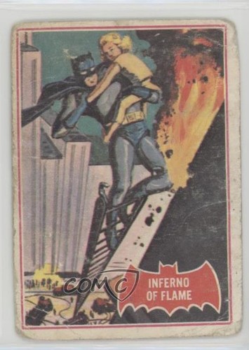 1966 OPC Batman Red Bat #40A Inferno of Flame — Raw