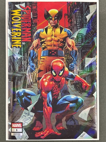 Spider-Man Wolverine #1 - Prism Foil Panosian NYCC LTD 175 - Beautiful book!