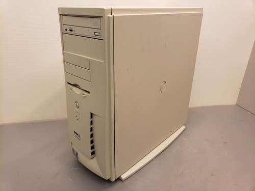 Vintage Dell Dimension XPS T500 Tower PC 500MHz 128MB 13GB Win98-SE ISA Rage IIc