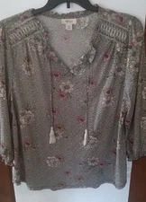 Style&CO Ladies Floral Blouse Size XXL