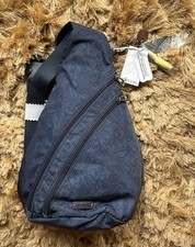 NEW WITH TAGS SAKROOTS REPREVE Crossbody SLINGBACK NAVY