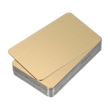 0.8mm Stainless Steel Metal Business Cards, 12 Pack Brushed Name Card, Gold