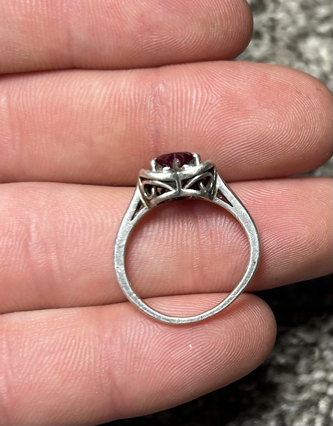 Diamond Ring Silver - image 3