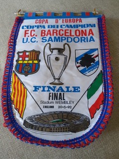 Football Pennant UEFA Champions League 1992 Final