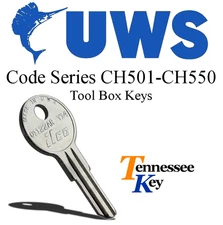 UWS Truck Box keys & Toolbox Keys / Select your key code  / Series CH501-CH550