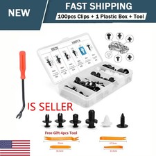 For Toyota 100pcs Bumper Hood Clips Retainer Rivet Fastener Fender Push Pin Us For Toyota 100pcs Bumper Hood Clips Retainer Rivet Fastener Fender Push Pin Us