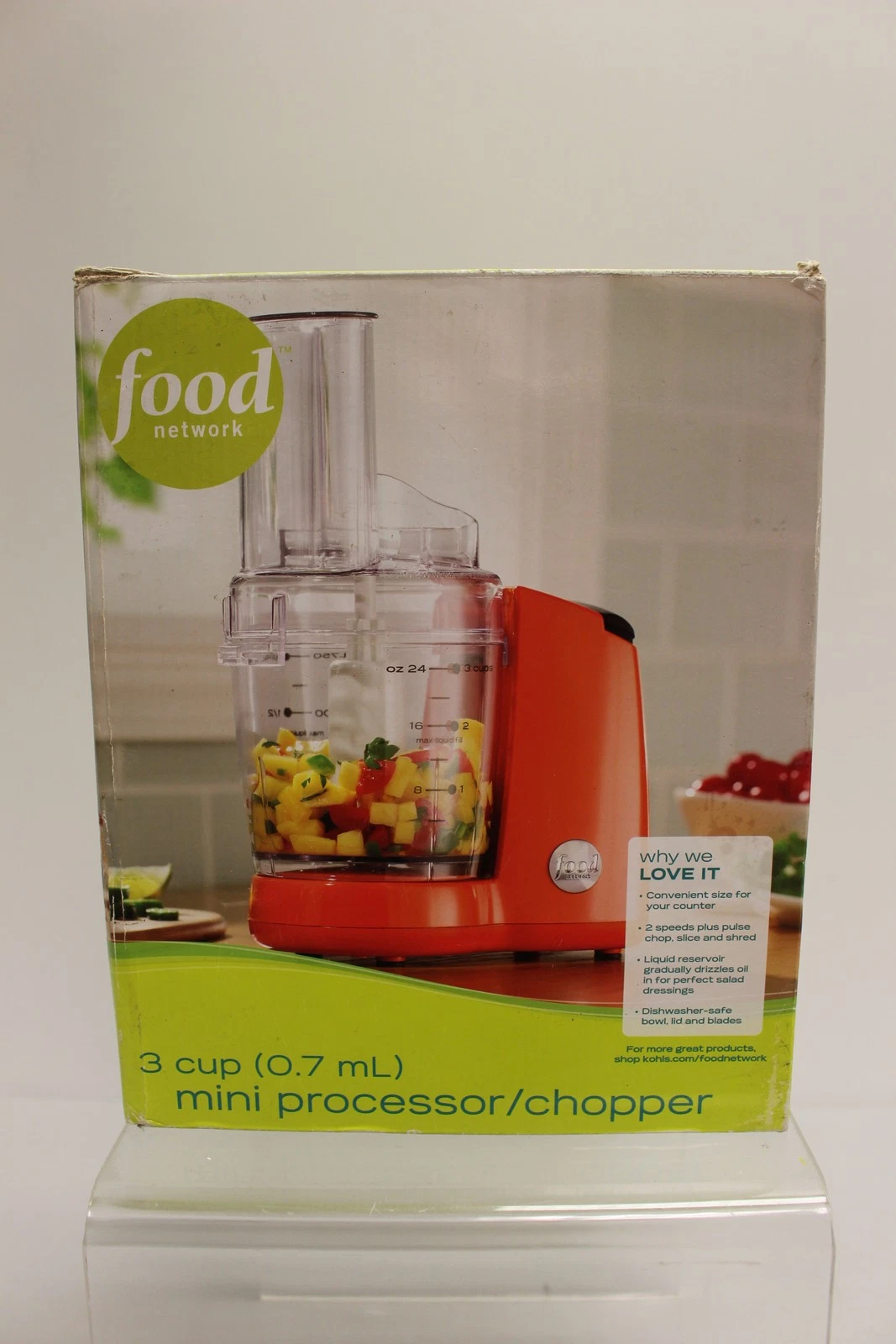 Food Network 3 Cup Mini Processor/Chopper - New
Opens in a new window or tab