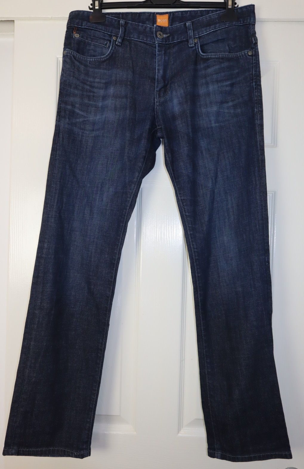 HUGO BOSS Orange 24 Barcelona Jeans Mens W34 L30 Blue Dark Wash Good Cond
