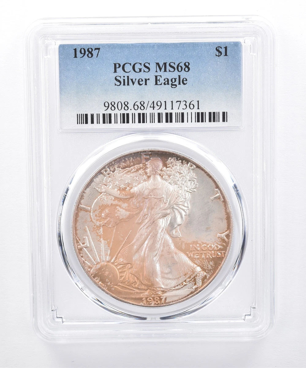 American Eagle MS 68 Graded 1987 Silver Bullion Coins for sale | eBay