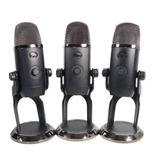Lot of 3 USB PORT DAMAGES Blue Yeti X Professional Multi-Pattern USB Microphone