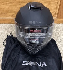 SENA OUTFORCE Full Face Helmet with Bluetooth- Black - Small OUTFORCE-MB00S
