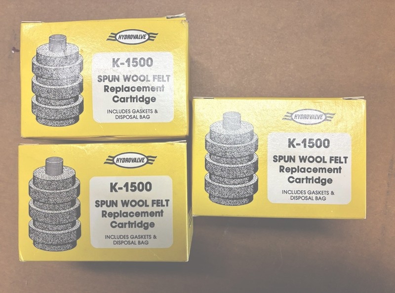 HEATING OIL BURNER FILTER K 1500 SPUN WOOL FELT 3 Replacement FELT FILTERS NOS