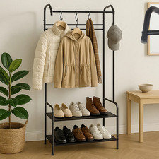 Stand Appendiabiti da Terra Attaccapanni con Scarpera Moderno da Ingresso Loft