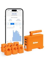 Refoss EM06 Intelligenter 3-Phasen-Energiez&auml;hler WLAN Bluetooth 6 Kan&auml;le