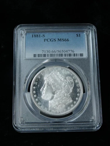 1881-S $1 Morgan Silver Dollar - PCGS MS66