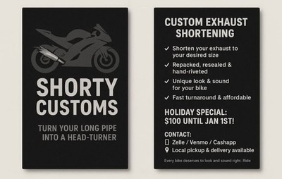 Custom Motorcycle Exhausts 