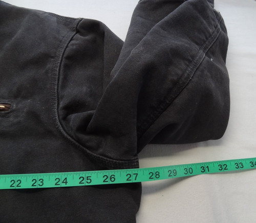 Carhartt XL J97-BLK Duck Canvas Work Farm Jacket VTG Blanket Lined USA Fabric by Carhartt, Size XL, $205 - Photo 9