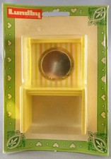 Lundby of Sweden 1507 - Coiffeuse avec Miroir Tissus Blanc Rayé Jaune Neuf Blist