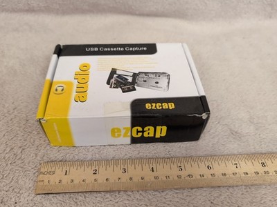 EZCap USB Cassette Capture Converter Audio Player Silver Complete Set New w box