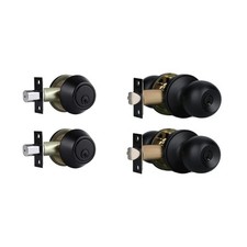 Exterior Door Lock Set with Deadbolt, Single Cylinder Deadbolt Lock and Door ...
