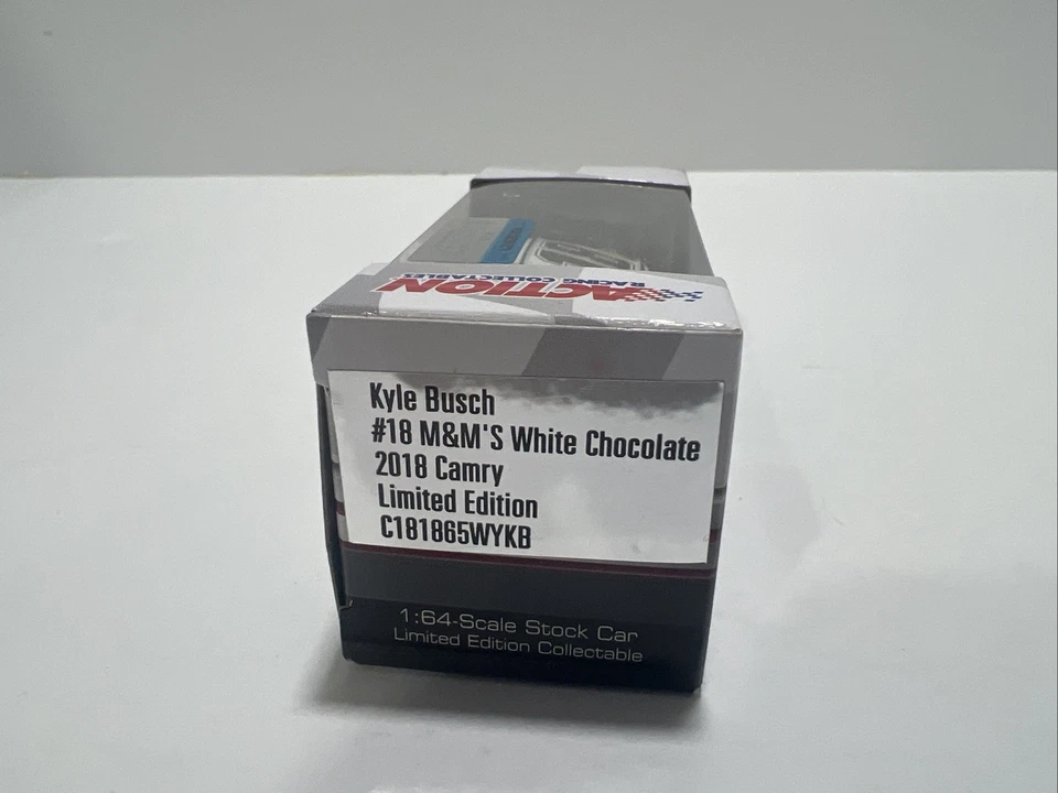 2018 Kyle Busch M&Ms белый шоколад 1:64 литая ОЧЕНЬ РЕДКАЯ НОВАЯ В КОРОБКЕ - Изображение 2 из 4