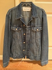 Calvin Klein Denim Jacket Men’s Medium Made in USA Stonewash