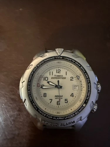 Vintage Timex Expedition Indiglo Easy Set Alarm Watch WR 50M Sports Watch