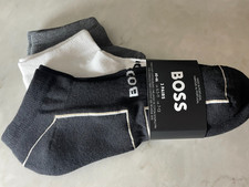 Hugo Boss 3-Pack Plush Iconic Ankle Socks 50543481 Finest soft cotton blend NIP