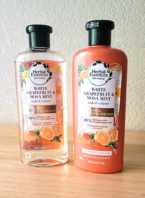 New Herbal Essence White Grapefruit & Mosa Mint Shampoo & Conditioner 400ml Each